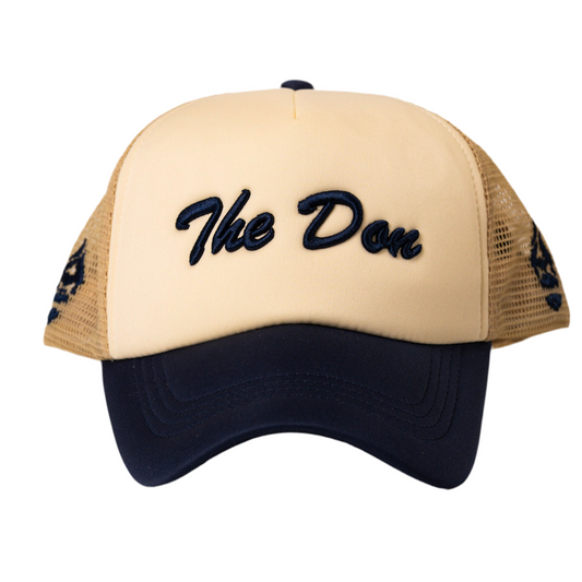 All Natural Ape The Don Trucker Hat Nude/ Navy Blue